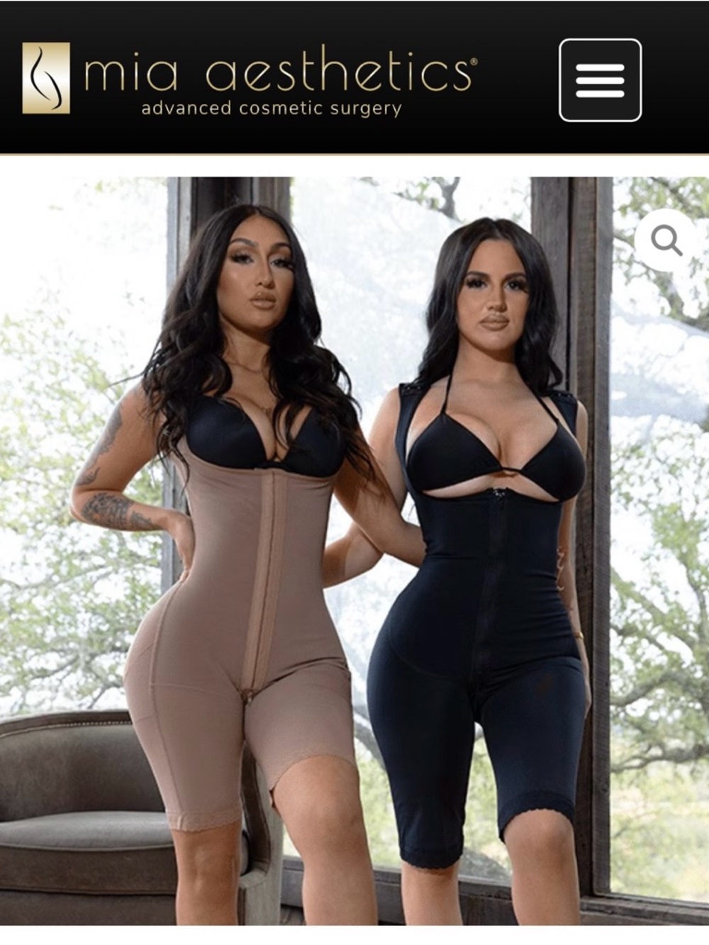 Mia Aesthetics Shapewear Bodysuit - Black & Nude